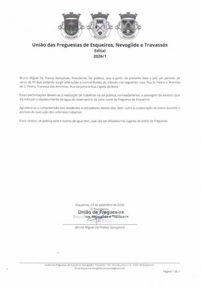 Edital 2026/1: Condicionamentos de Tr&acirc;nsito